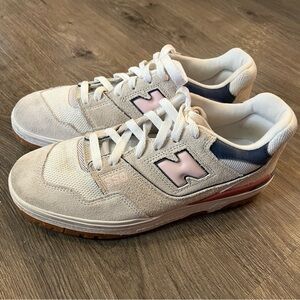 New Balance 550 Women’s Shoes - Cream and Pink
